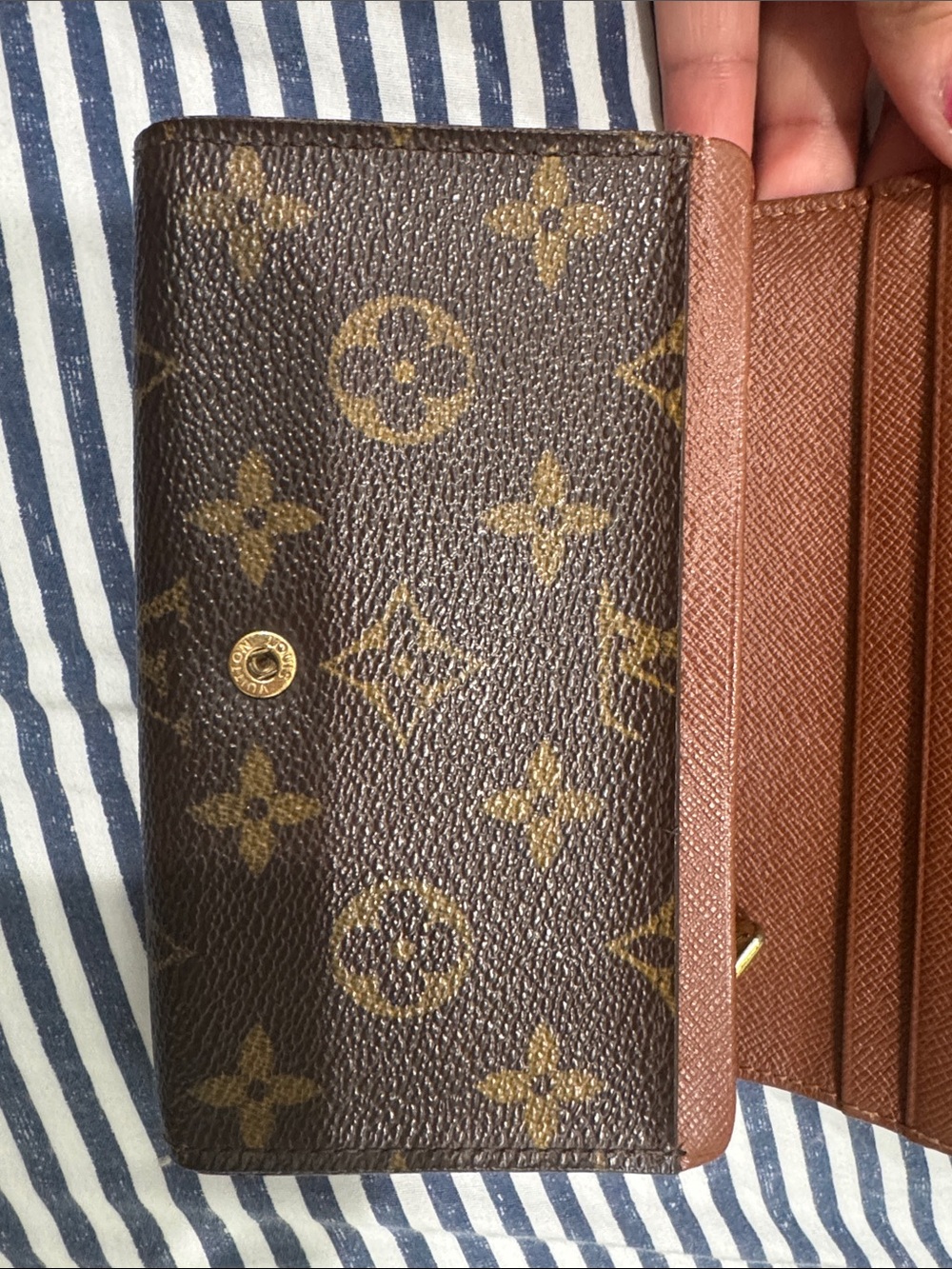 Louis Vuitton Monogram Continental Wallet in Brown and Tan - Picture 4 of 11